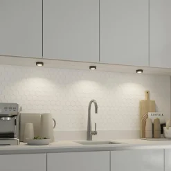 3 spots Ledyard LED intégrée blanc neutre IP20 200lm 2W Ø6,4xH.2cm noir GoodHome