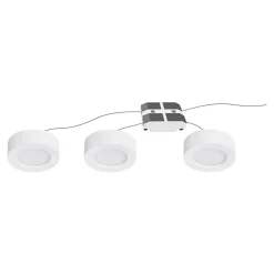 3 spots Ledyard LED intégrée blanc neutre IP20 200lm 2W Ø6,4xH.2cm blanc GoodHome