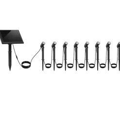 8 Spots solaires connectés MINI ROUNDY 200LM
