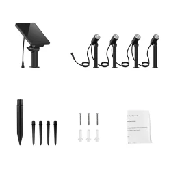 4 Spots solaires connectés MINI ROUNDY 200LM