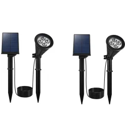 2 Spots solaires projecteurs SPIKY AWAY 200LM