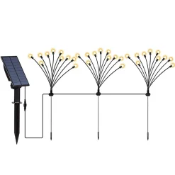 3 Torches solaires 30 boules connectées LYRA FAMILY H70cm