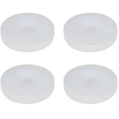 4 veilleuses Chadid LED intégrée blanc neutre IP20 dimmable 0,45W GoodHome