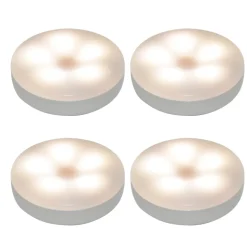 4 veilleuses Chadid LED intégrée blanc neutre IP20 dimmable 0,45W GoodHome