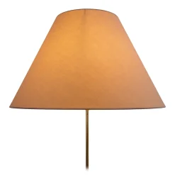 Abat jour Causia blanc polyester coton diametre bas 50 haut 22 hauteur 33 pour lampe de table