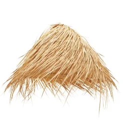 Abat-jour cône à franges (40x40 cm - Naturel)