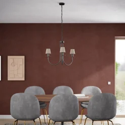 Abat-jour conique beige Ø10cm GoodHome Lokombi