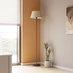 Abat-jour conique beige Ø35cm GoodHome Lokombi