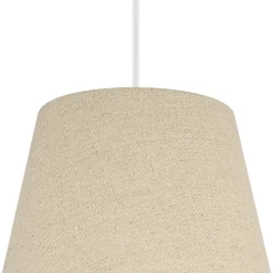 Abat-jour conique beige Ø20cm GoodHome Lokombi