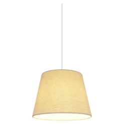 Abat-jour conique beige Ø20cm GoodHome Lokombi