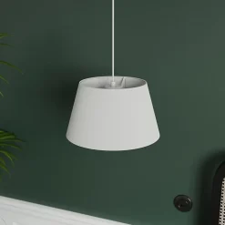 Abat-jour conique blanc Ø30cm GoodHome Lokombi