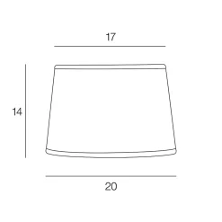 Abat-jour conique en rafia beige Ø20cm Corep