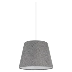 Abat-jour conique gris clair Ø20cm GoodHome Lokombi