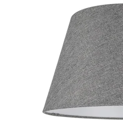 Abat-jour conique gris Ø35cm GoodHome Lokombi