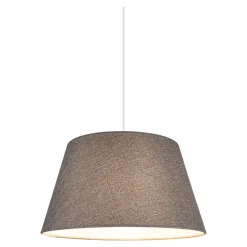 Abat-jour conique gris Ø35cm GoodHome Lokombi