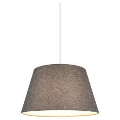 Abat-jour conique gris Ø30cm GoodHome Lokombi