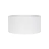 Abat-jour cylindre en coton bouclé blanc Ø40cm Corep