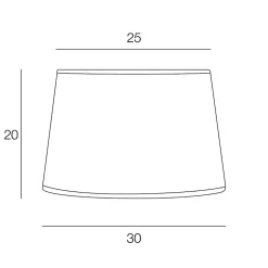 Abat-jour cylindre feuillage montera Ø30cm Corep