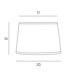 Abat-jour cylindre Montara tissu feuillage Ø20cm Corep