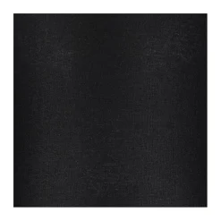 Abat-jour cylindrique E27 H25 Coton Noir