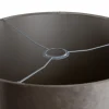 Abat-jour cylindrique en velours taupe 40/40/40