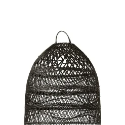 Abat-jour en bois noir 40x40x45 cm