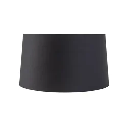 Abat-jour en coton noir 40/45/25 avec intérieur doré