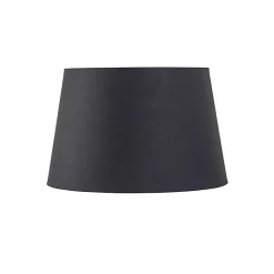 Abat-jour en coton noir avec intérieur doré 25/20/16
