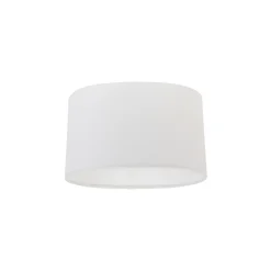 Abat-jour en lin blanc ovale 25/16/15