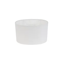 Abat-jour en lin blanc ovale 25/16/15