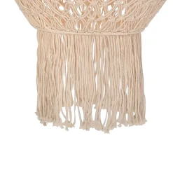 Abat-jour en macramé naturel 90 cm
