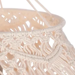 Abat-jour en macramé naturel 90 cm