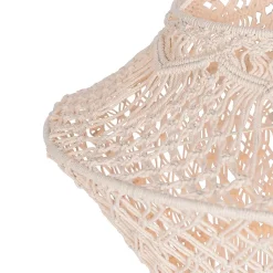 Abat-jour en macramé naturel 90 cm