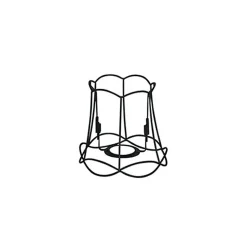 Abat-jour en métal noir 15/14 - Granny Frame