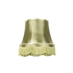 Abat-jour en soie vert 45 cm - Granny