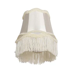 Abat-jour en tissu à clipser crème 12 cm - Granny