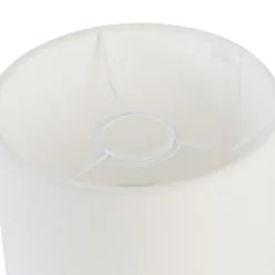 Abat-jour en tissu blanc 18/18/14