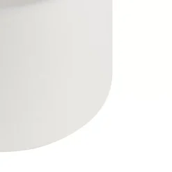 Abat-jour en tissu blanc 18/18/14