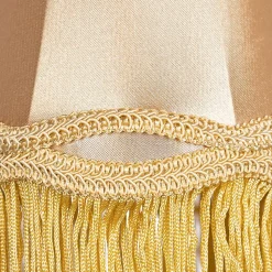 Abat-jour en tissu doré 12 cm - Granny