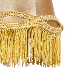 Abat-jour en tissu doré 12 cm - Granny