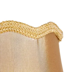 Abat-jour en tissu doré 12 cm - Granny