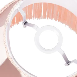 Abat-jour en tissu rose 30 cm - Granny