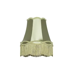 Abat-jour en tissu vert 30 cm - Granny
