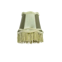 Abat-jour en tissu vert 12 cm - Granny