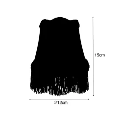 Abat-jour en tissu vert 12 cm - Granny