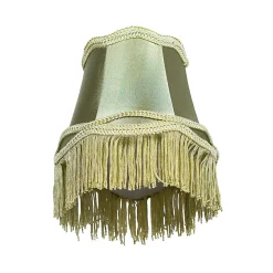 Abat-jour en tissu vert 12 cm - Granny