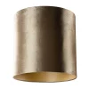 Abat-jour en velours bronze avec intérieur doré 40/40/40
