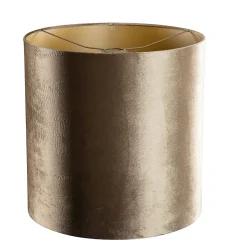 Abat-jour en velours bronze avec intérieur doré 40/40/40