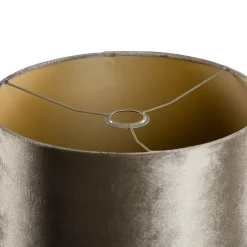 Abat-jour en velours bronze avec intérieur doré 35/35/20