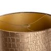 Abat-jour en velours, design crocodile, intérieur doré 40/40/40